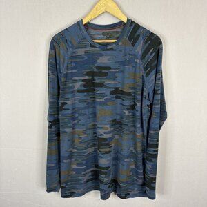 SAXX Viewfinder LS Crew Men’s L Merino Blend Camo Performance Shirt‎